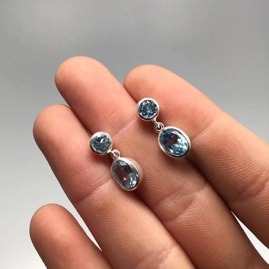 Topaz Stud Earrings