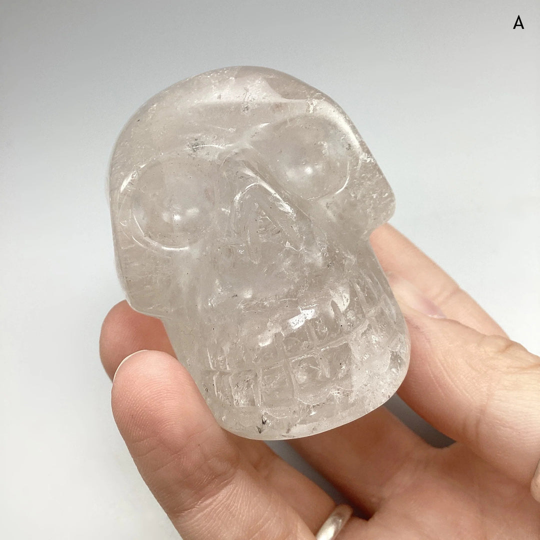 Carved Quartz Crystal Skull