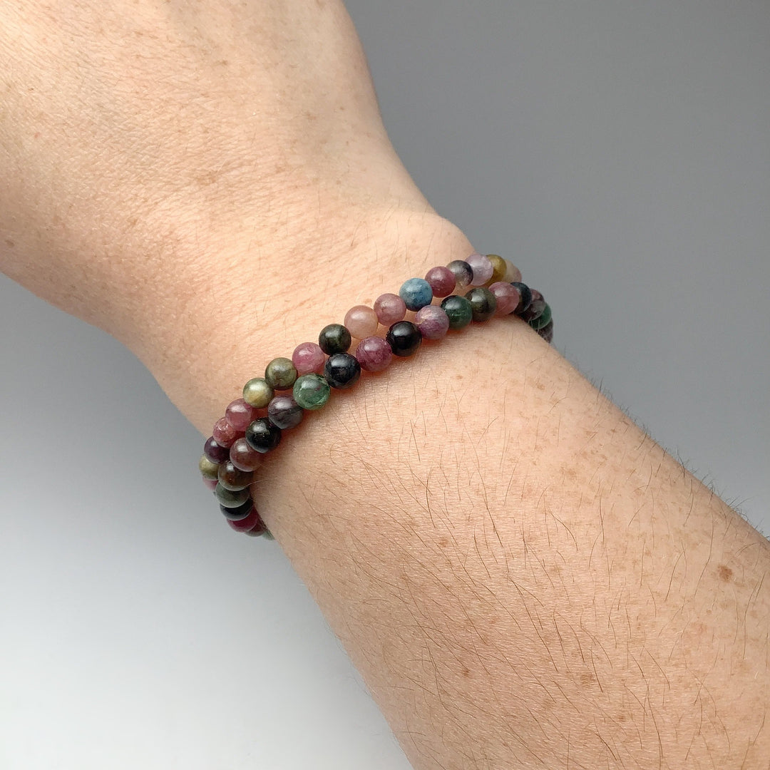 Mixed Tourmaline Beaded Bracelet