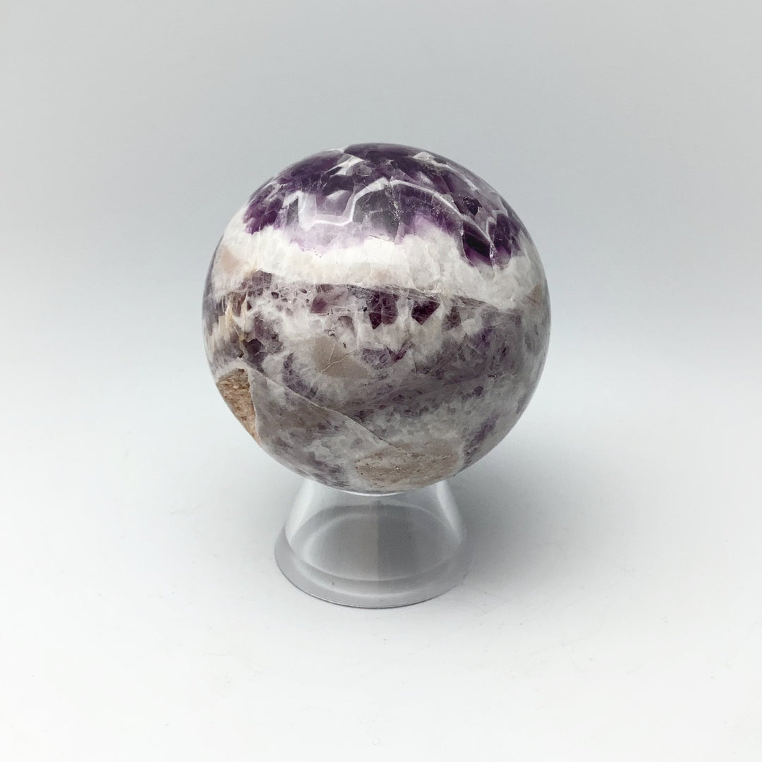 Chevron Amethyst Sphere