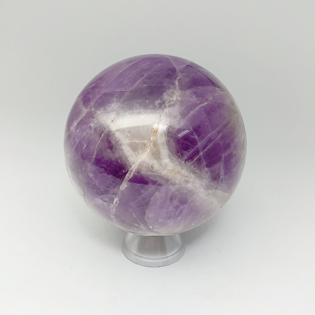 Chevron Amethyst Sphere