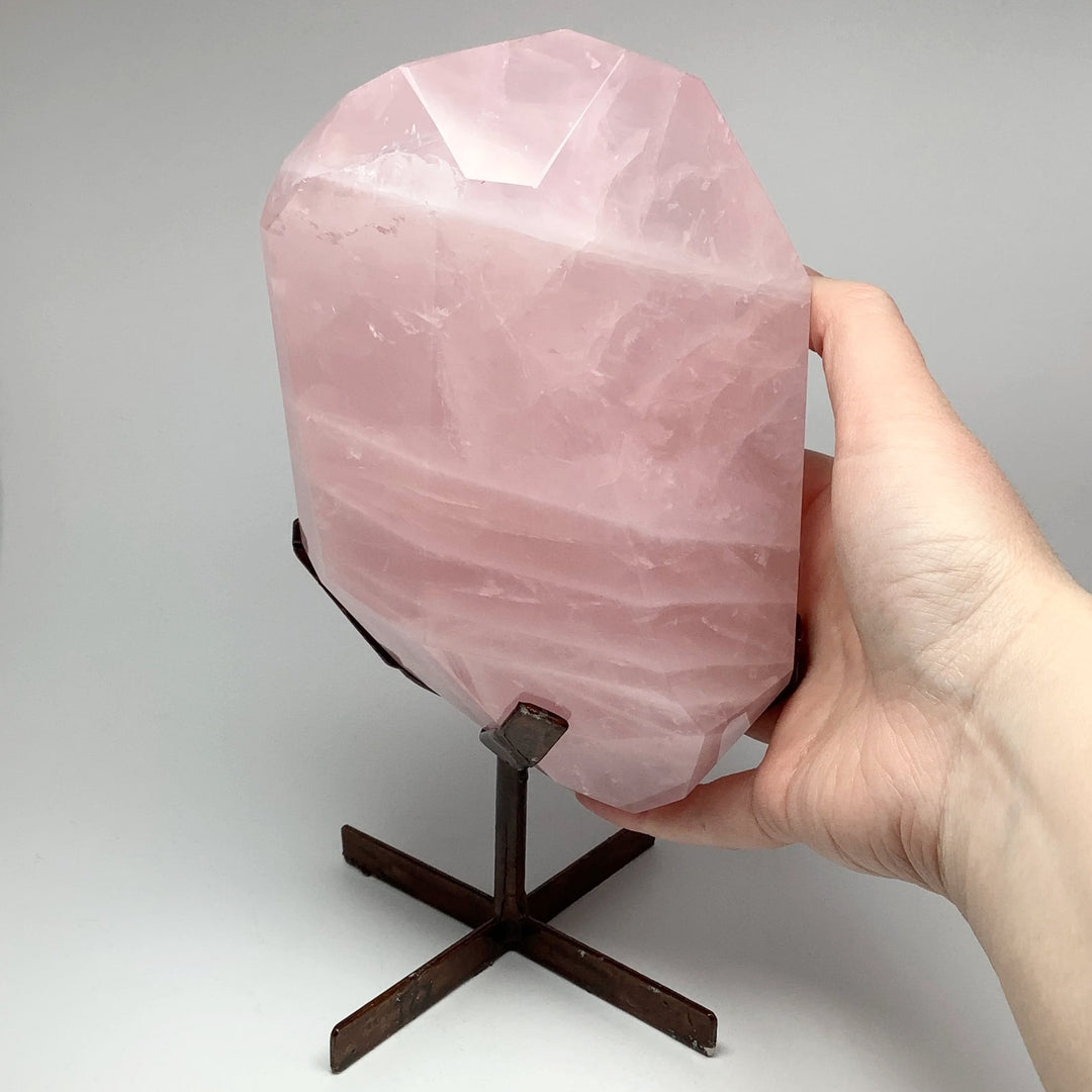 Rose Quartz with Display Stand