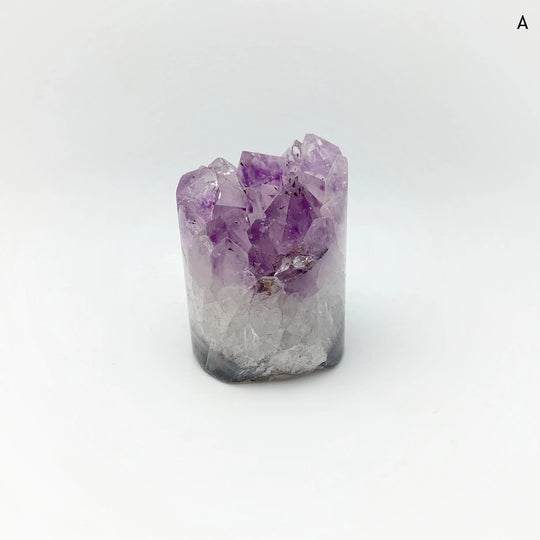 Amethyst Druze Cylinder Stand Up