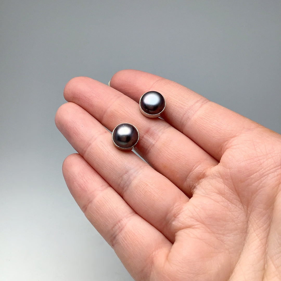 Tahitian Pearl Stud Earrings