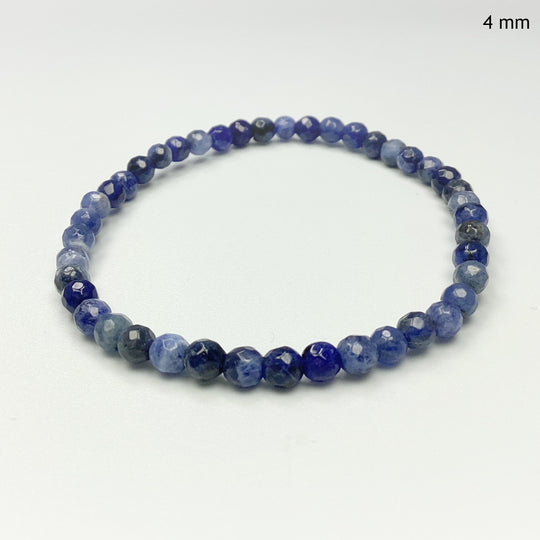 Sodalite Faceted Beaded Bracelet