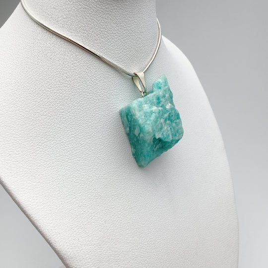 Amazonite Rough Chunk Pendant