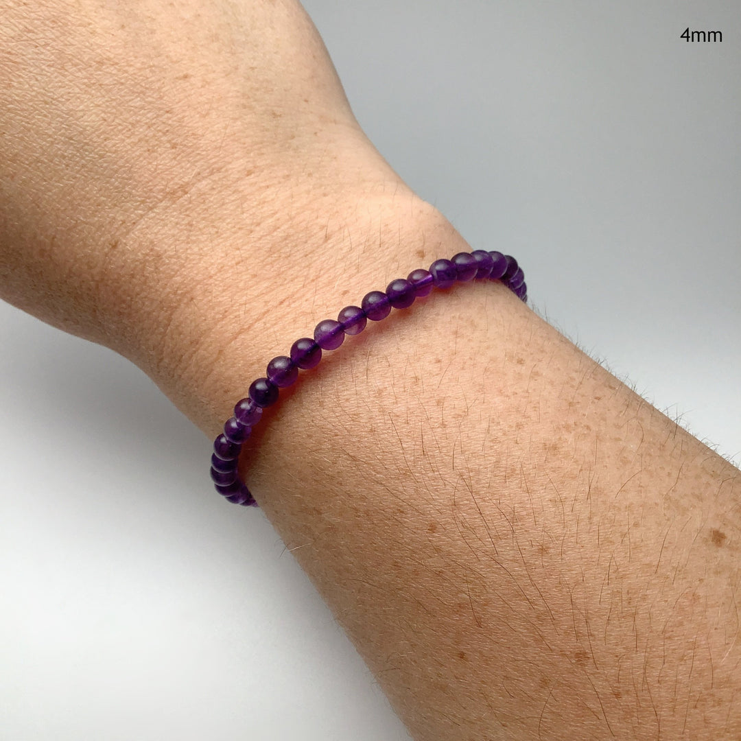 Amethyst Beaded Bracelet