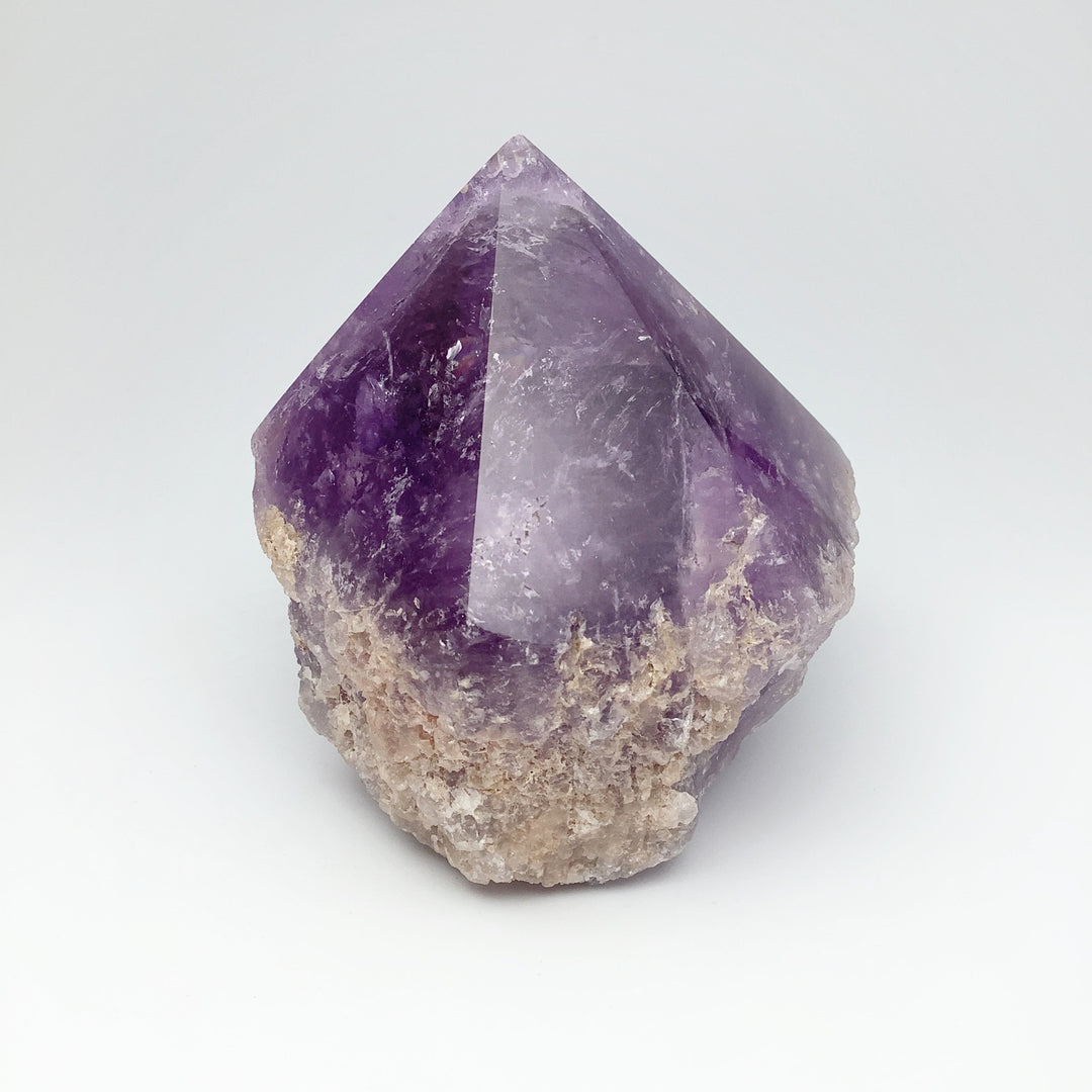 Large Amethyst Half Polished Point