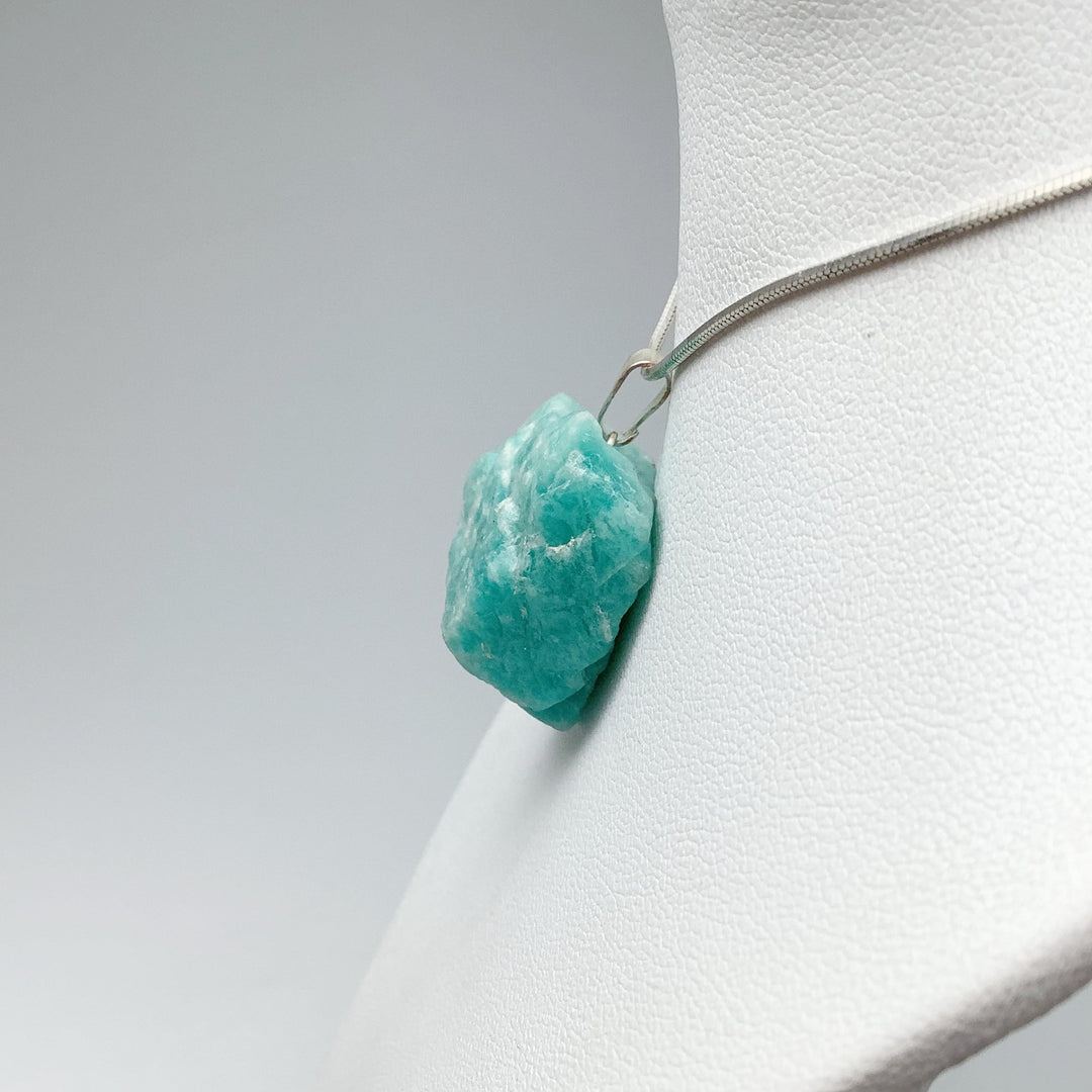 Amazonite Rough Chunk Pendant