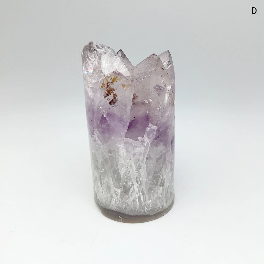 Amethyst Druze Cylinder Stand Up