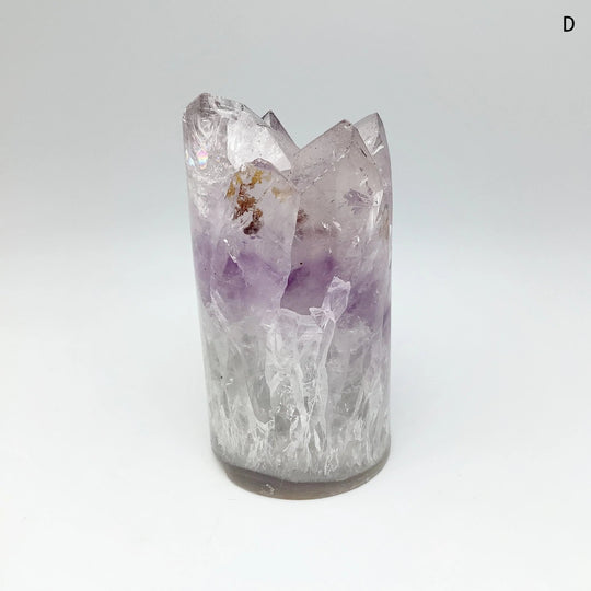 Amethyst Druze Cylinder Stand Up