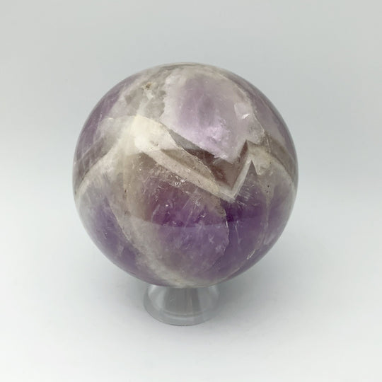 Chevron Amethyst Sphere