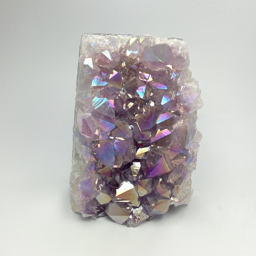 Rainbow Amethyst Druze Cluster Stand Up