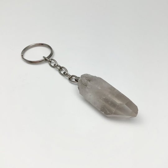 Rough Smoky Quartz Keychain