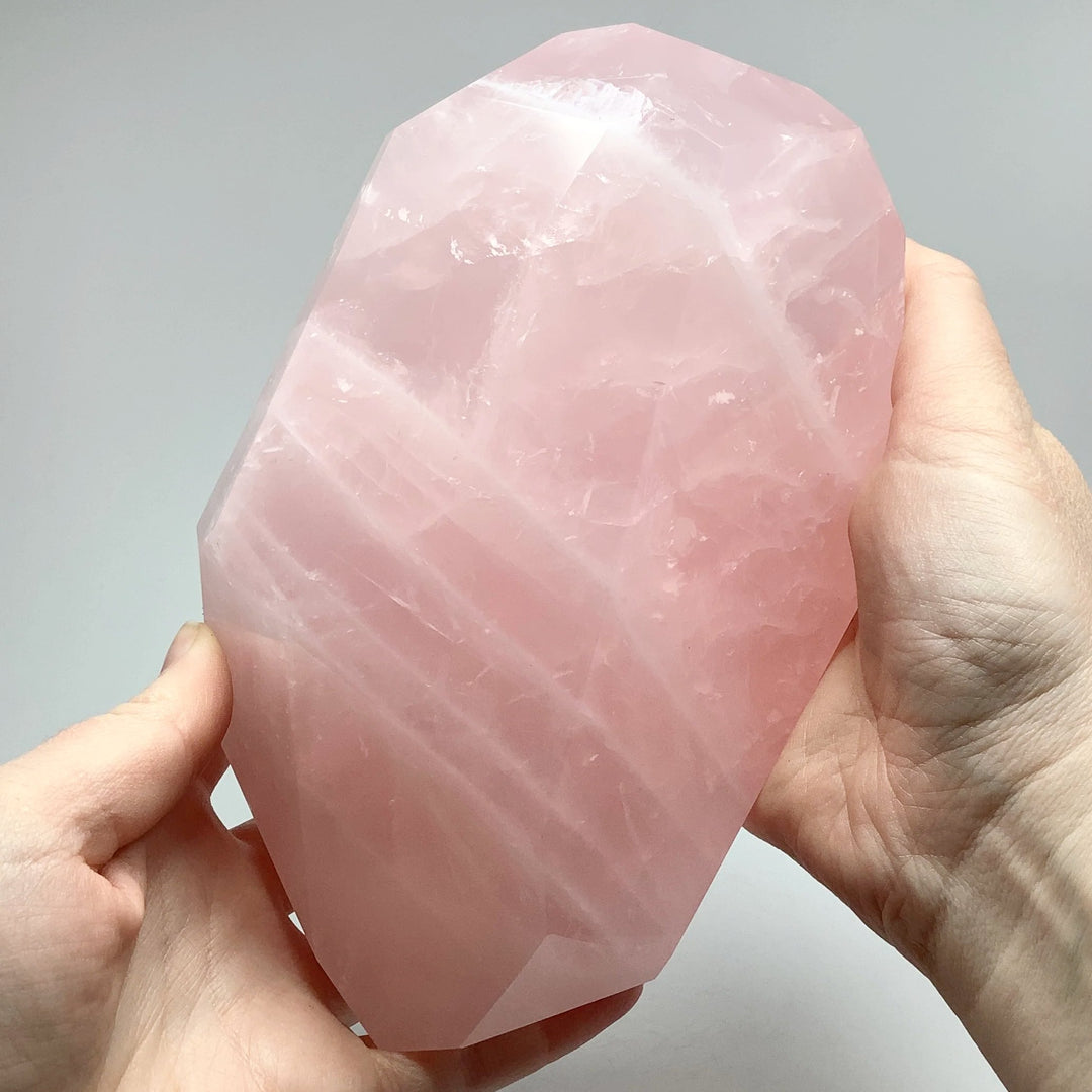 Rose Quartz with Display Stand