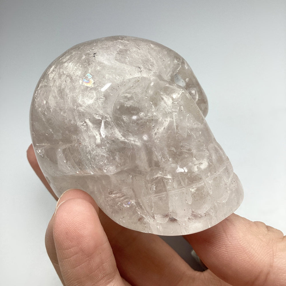 Carved Quartz Crystal Skull