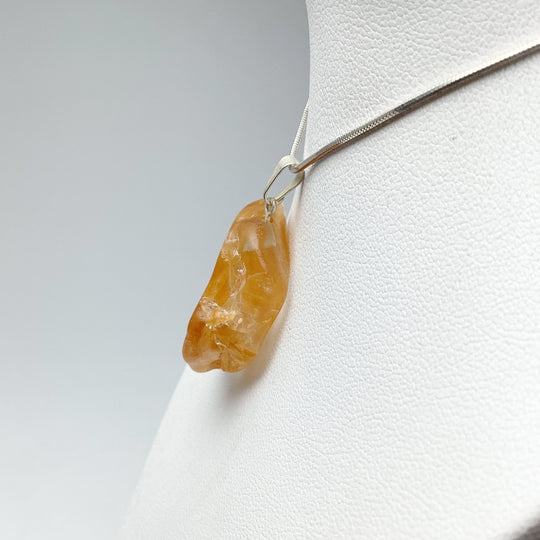 Golden Healing Quartz Tumble Pendant