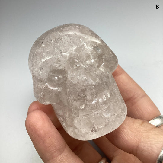 Carved Quartz Crystal Skull