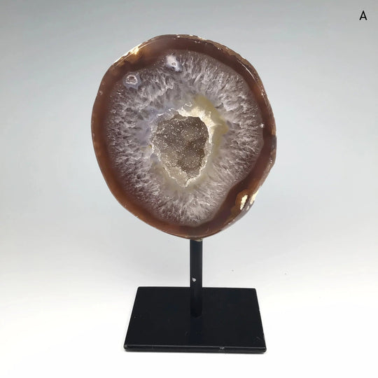 Agate Geode on Stand