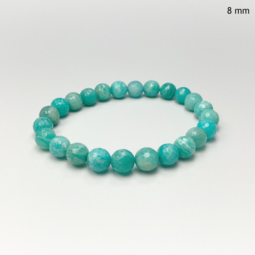 Amazonite Faceted Beaded Bracelet