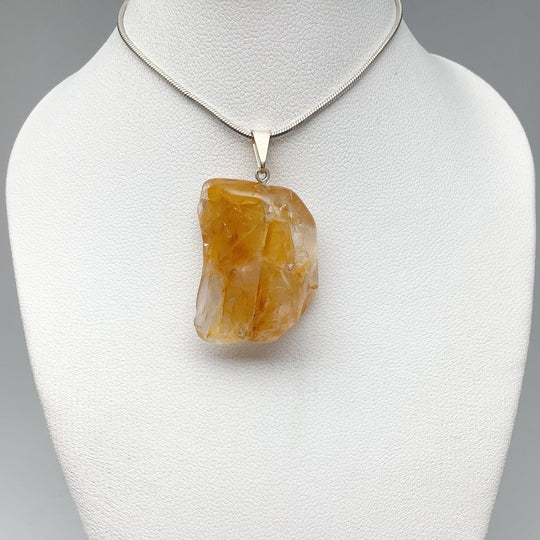 Golden Healing Quartz Tumble Pendant