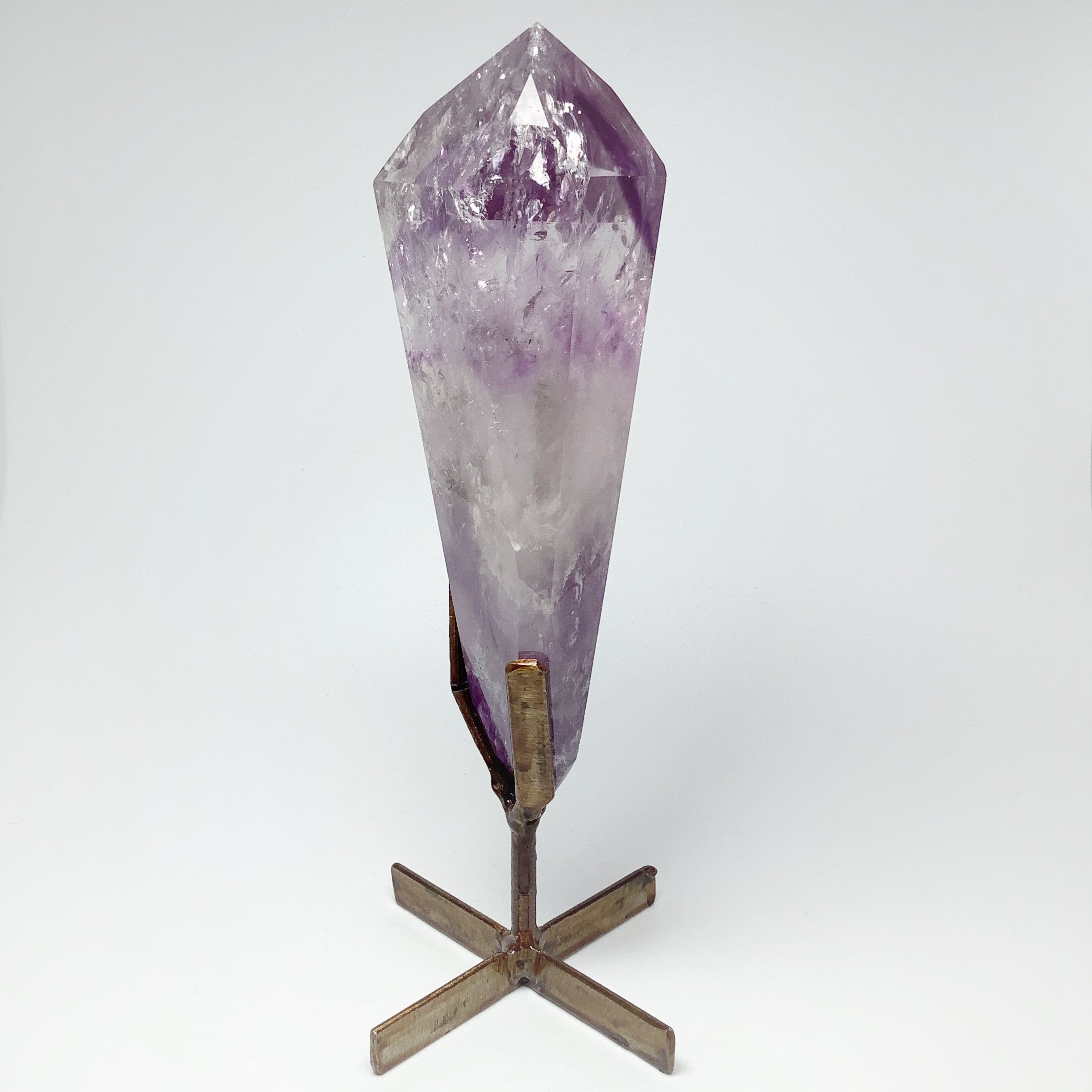 Polished Amethyst Scepter with Display Stand