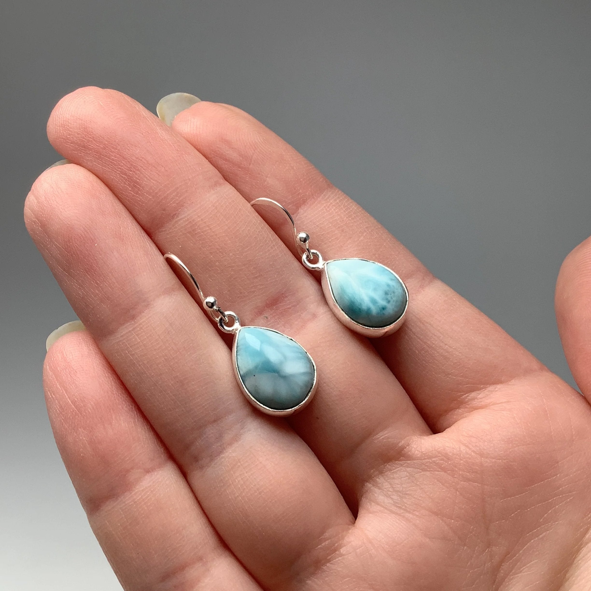 Larimar Dangle Earrings