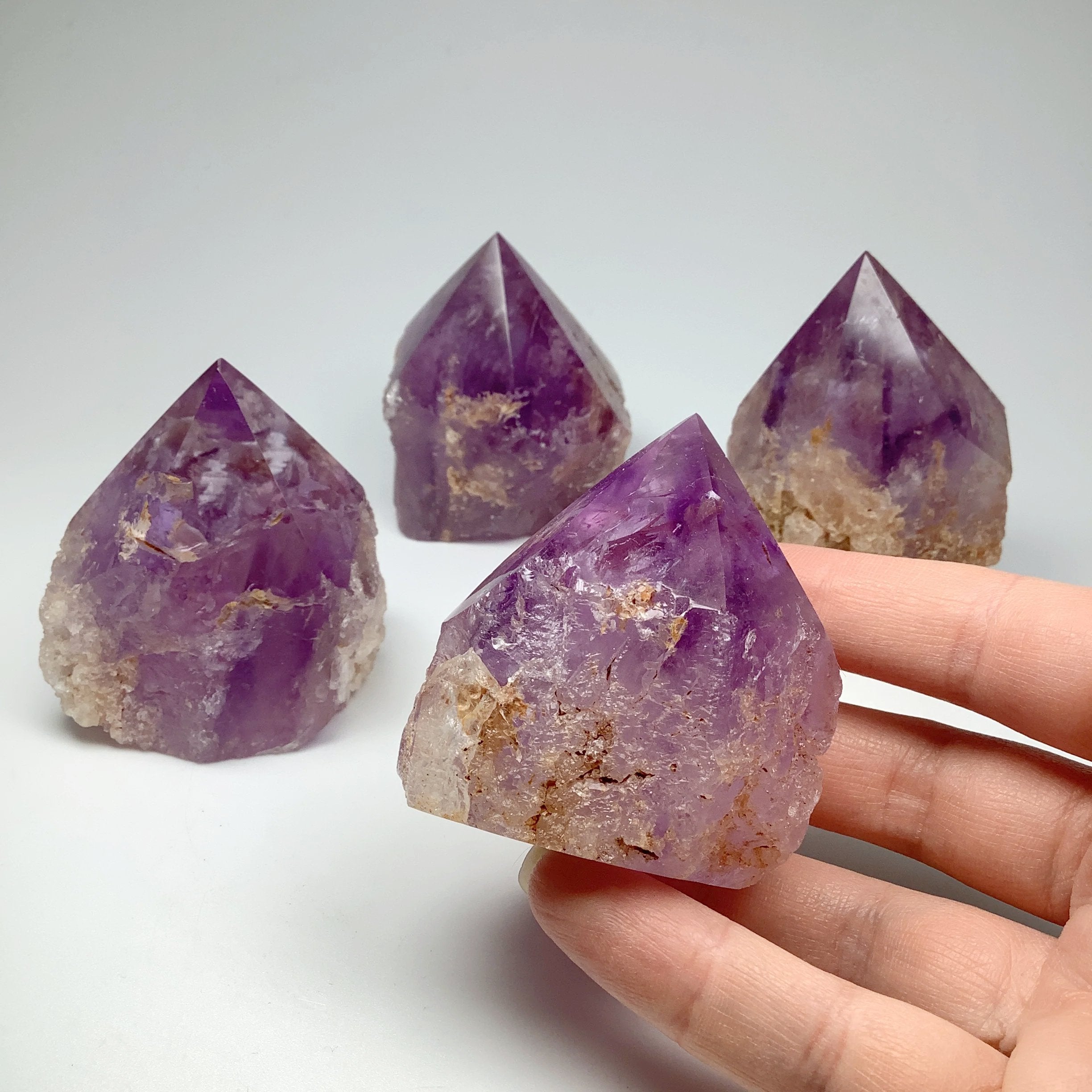 Amethyst Half Polished Point