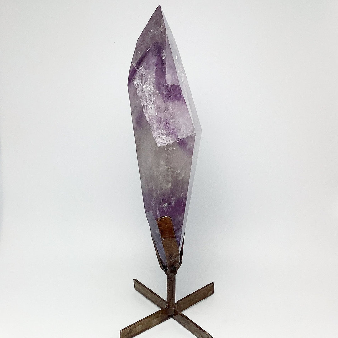 Polished Amethyst Scepter with Display Stand