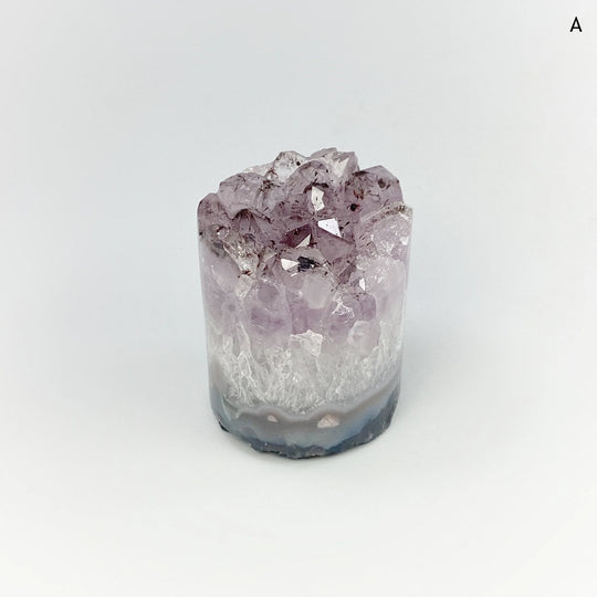 Amethyst Druze Cylinder Stand Up