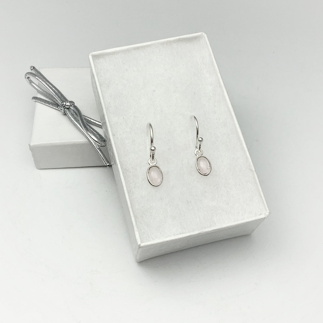 Rose Quartz Dangle Earrings