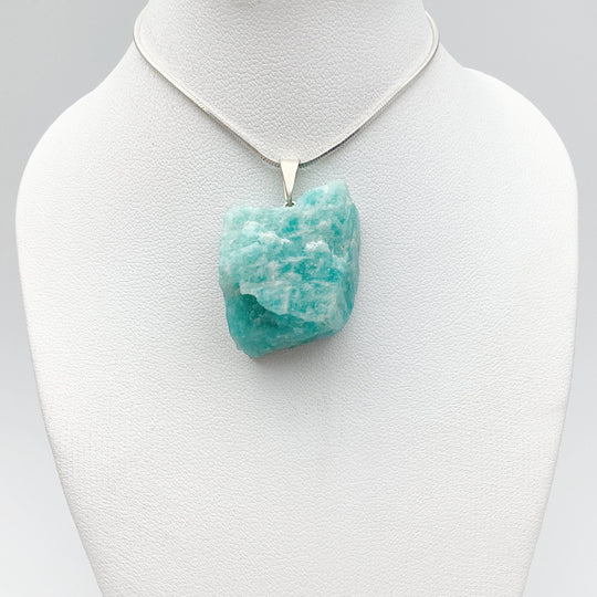 Amazonite Rough Chunk Pendant