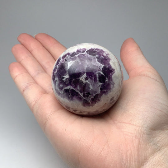 Chevron Amethyst Sphere