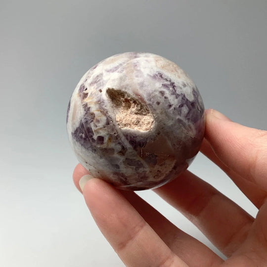 Chevron Amethyst Sphere