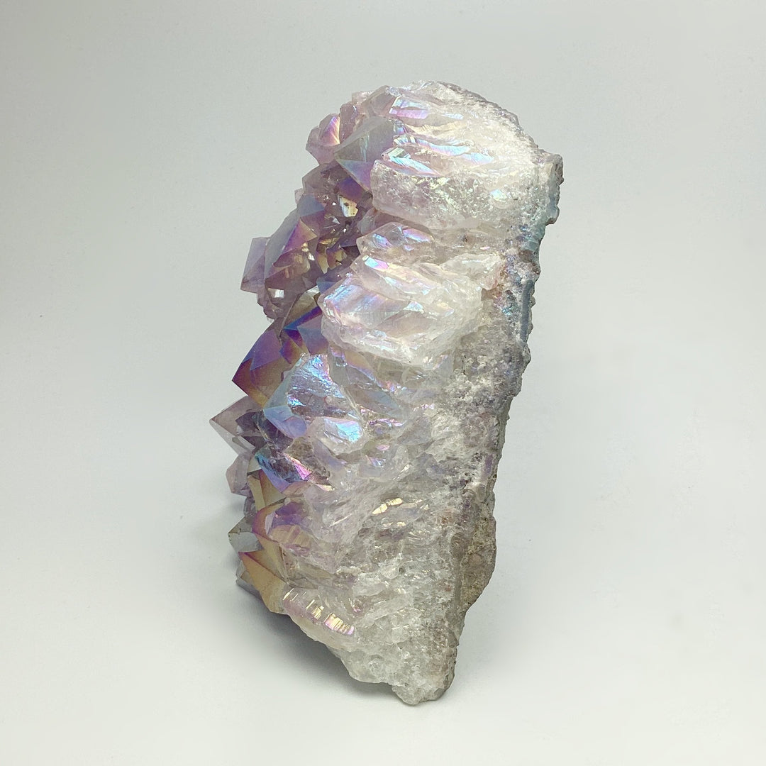 Rainbow Amethyst Druze Cluster Stand Up