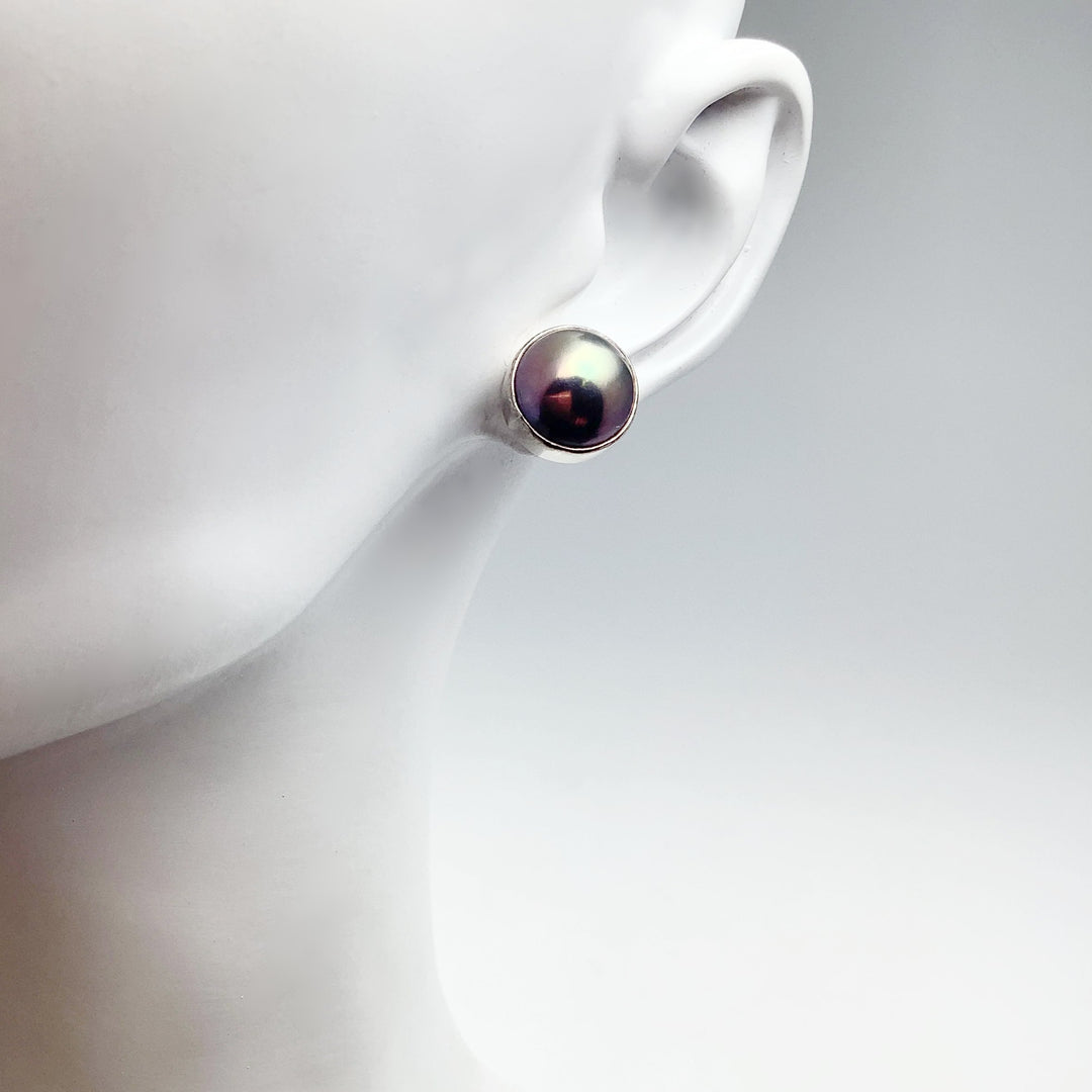 Tahitian Pearl Stud Earrings