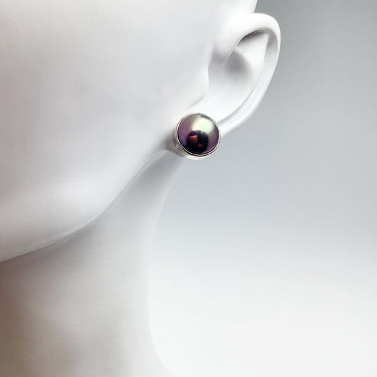 Tahitian Pearl Stud Earrings