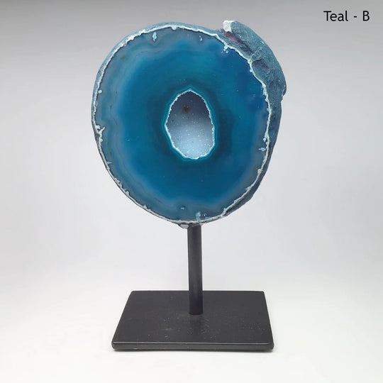 Agate Geode on Stand