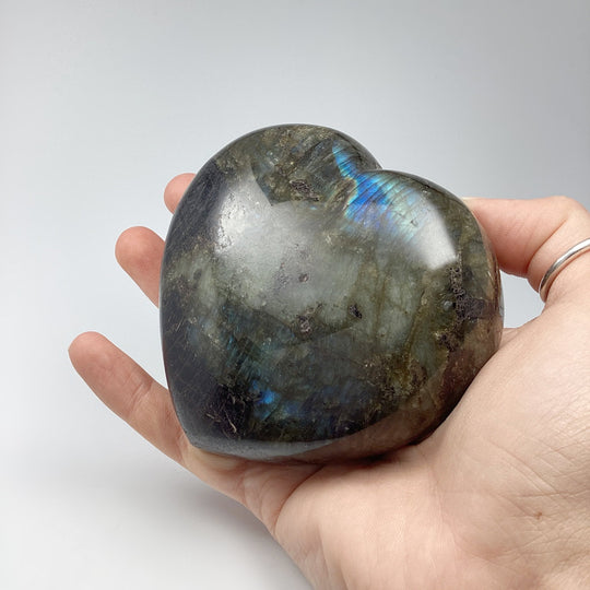 Labradorite Heart