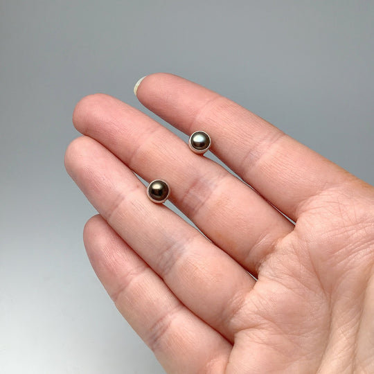 Tahitian Pearl Stud Earrings