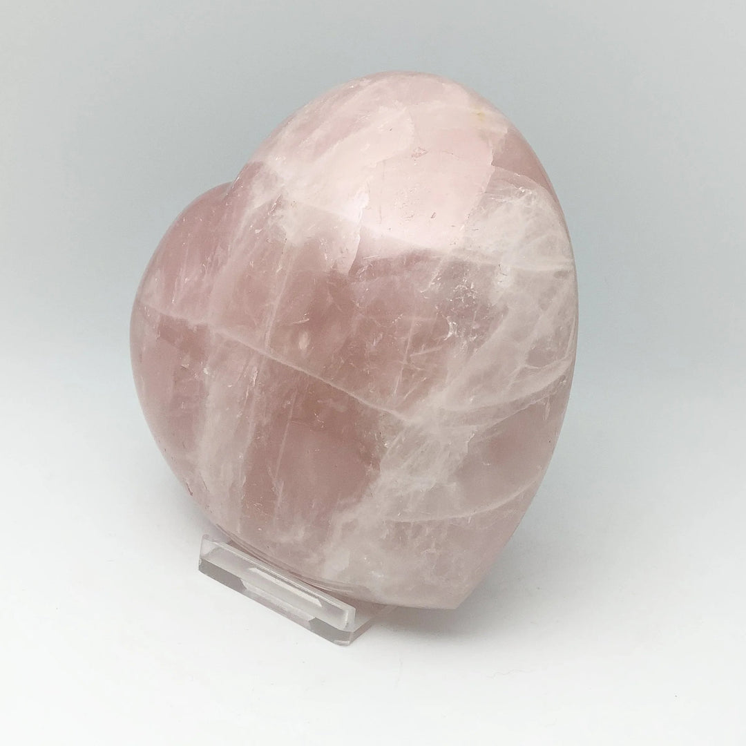 Rose Quartz Heart Carving