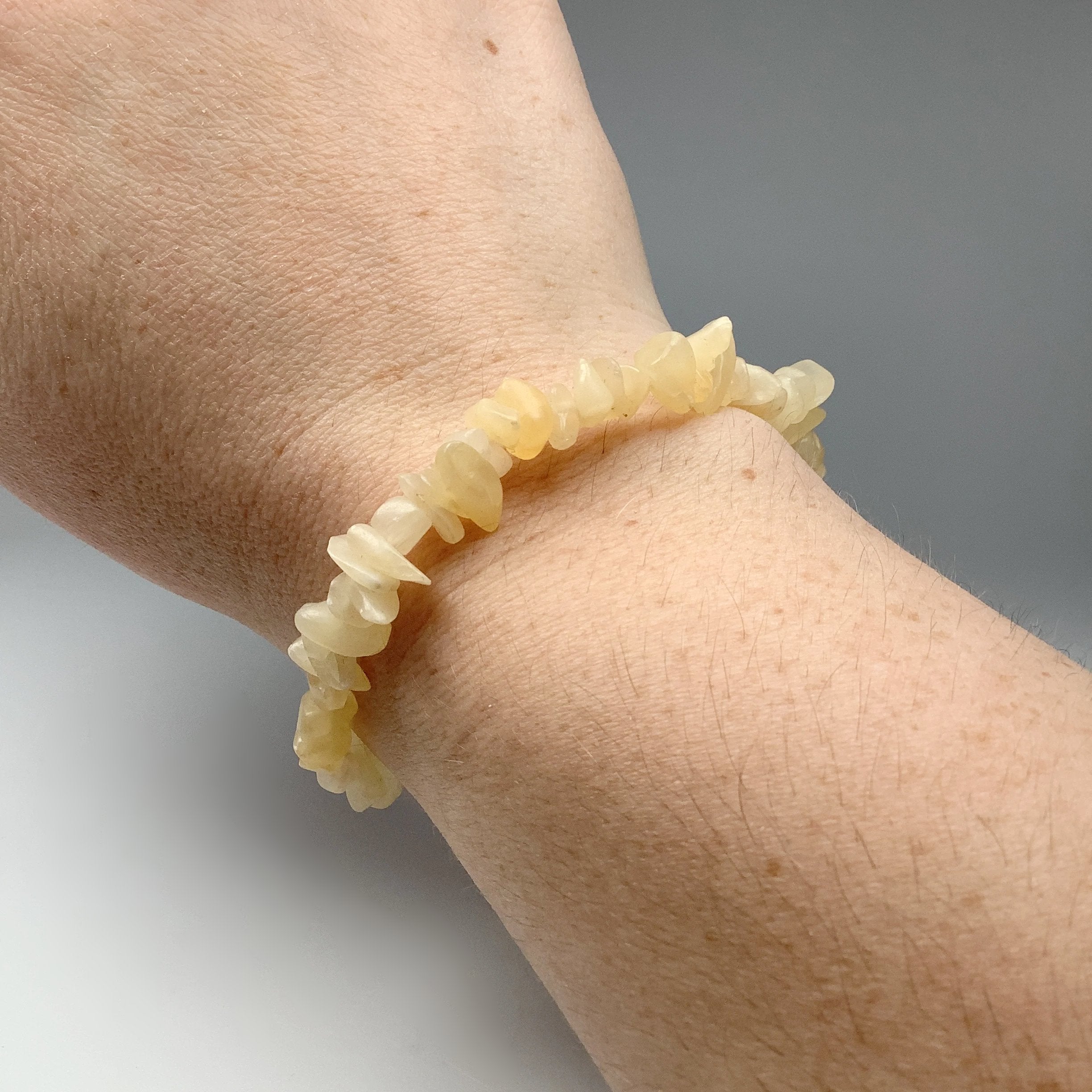 Aragonite Chip Beaded Bracelet