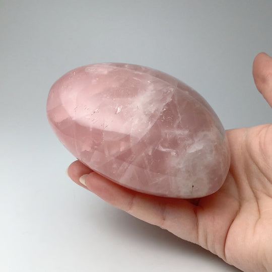 Rose Quartz Heart Carving