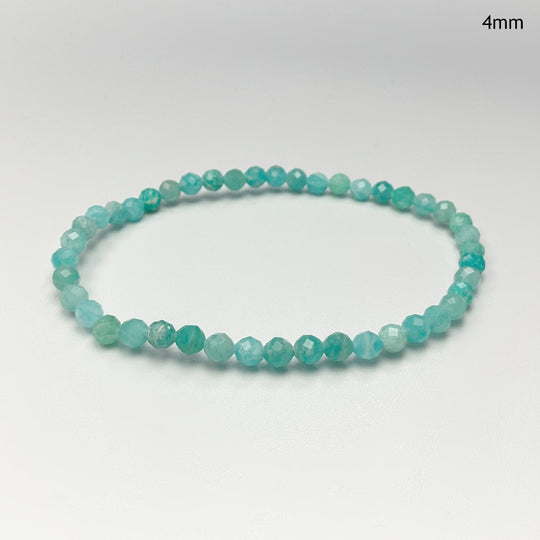 Amazonite Faceted Beaded Bracelet