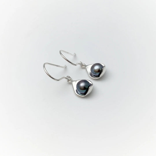 Tahitian Pearl Dangle Earrings