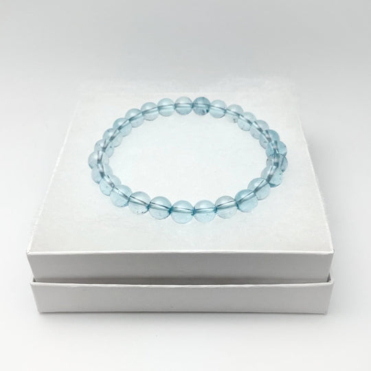 Blue Topaz Beaded Bracelet - High Quality