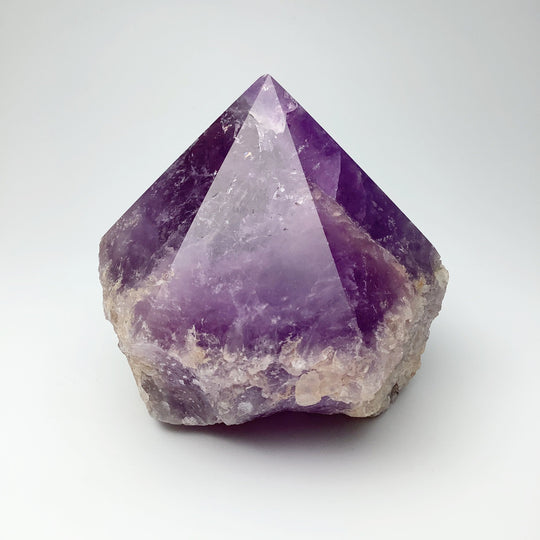 Large Amethyst Half Polished Point