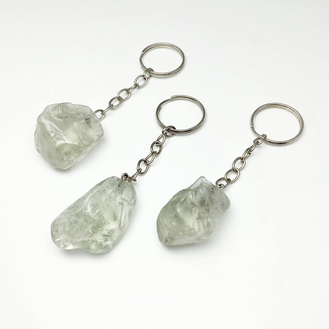 Green Amethyst Keychain