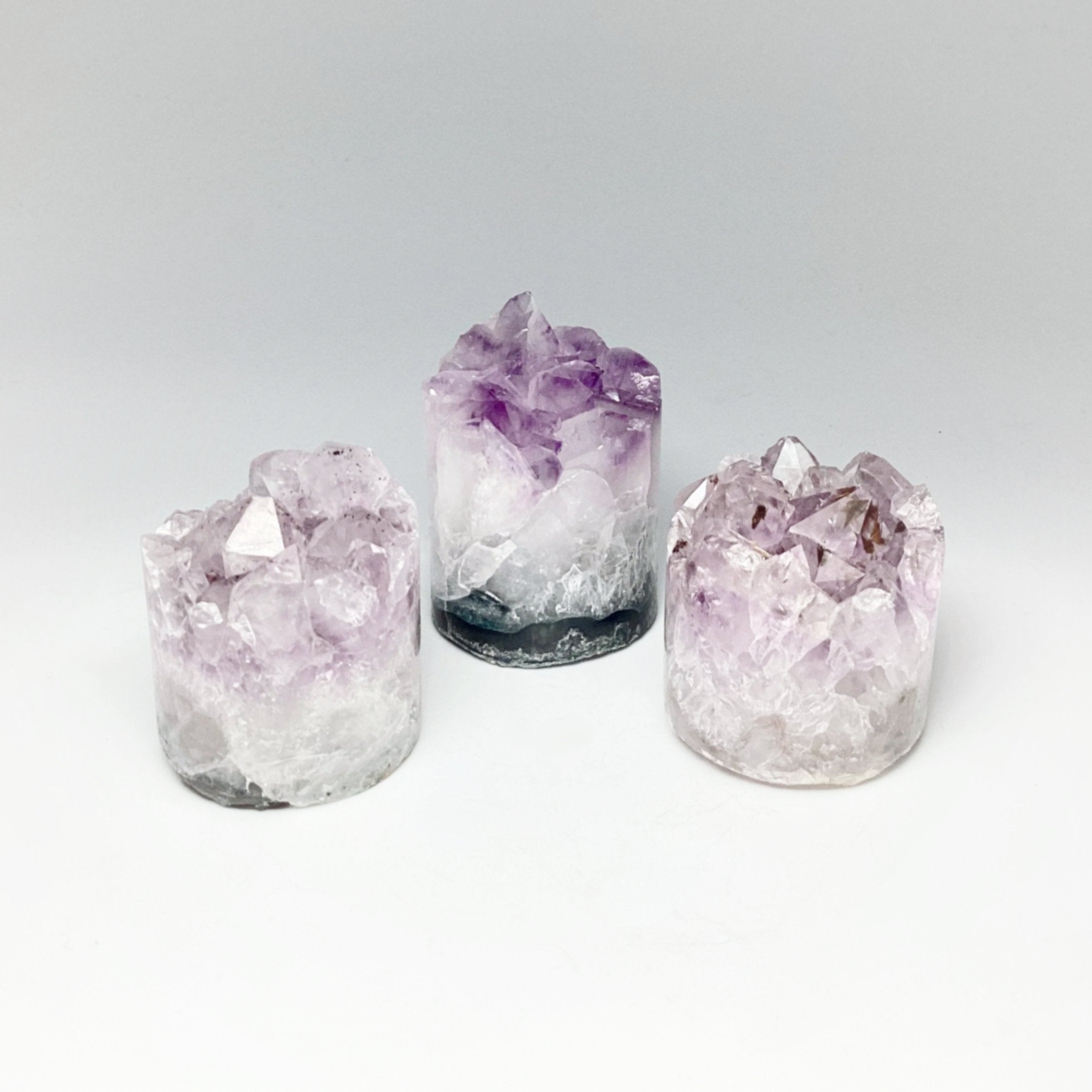 Amethyst Druze Cylinder Stand Up