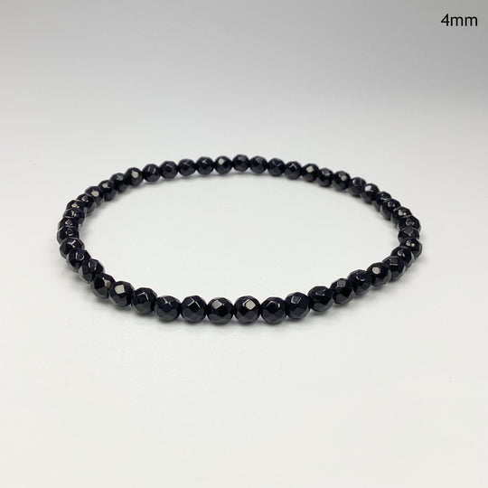 Black Onyx Faceted Beaded Bracelet